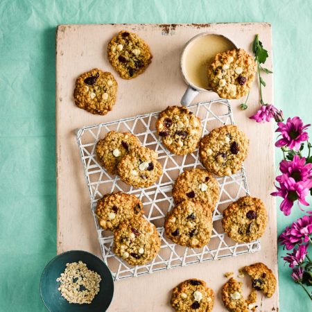 white choc cookies