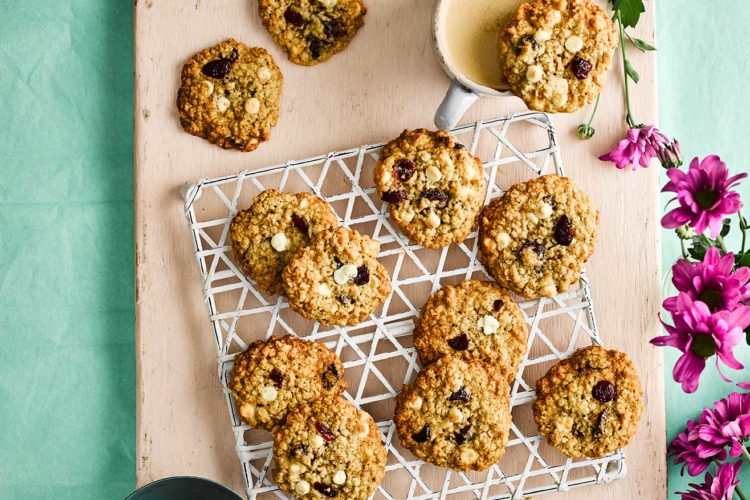 white choc cookies