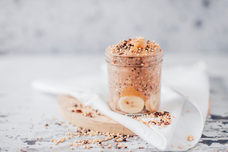 chocolate and peanut butter overnight oats
