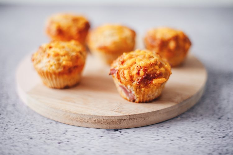 cheese and ham muffins