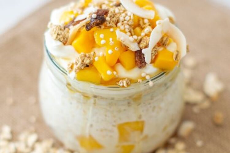 Mango Coconut Overnight Oats